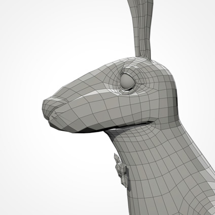 Partyhase head/side wireframe